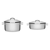 Conjunto 2 Caçarolas 1,8L e 2,9L Tramontina 403180 Prata