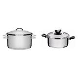 Conjunto 2 Caçarolas 1,8L e 8,4L Tramontina 403158 Prata