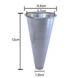 Conjunto 24und de Cones 12cm Aluminio Polido para Pizza Cone - Gastrobel
