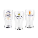 Conjunto 3 copos de cerveja ressacas 220ml - Bom bebedor