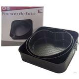 Conjunto 3 Formas Assadeiras Para Bolos Top House - Jwa
