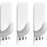 Conjunto 3 Ganchos Retangulares Aplik 30211 Ordene P Branco