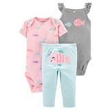 Conjunto 3 Peças Peixinha - Carter - Carters