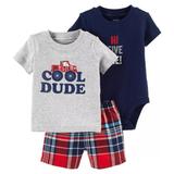 Conjunto 3 Peças Verão Cool Dude - Carter - Carters