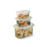 Conjunto 3 Potes Hermético Retangular com Travas Laterais Freezer Microondas - Nitron