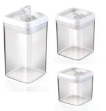 Conjunto 3 Potes Herméticos P-M-G Acrílico
