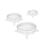 Conjunto 3 Tampas Herméticas de Silicone Regulaveis - Prana