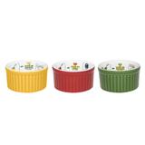 Conjunto 3pcs Ramequin 180ml Cores Sortidas Oxford