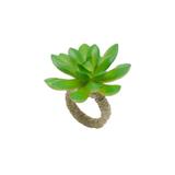Conjunto 4 Anéis P/Guardanapo De Plástico Suculenta 7X7Cm - 7106 - Lyor