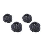 Conjunto 4 Anéis para Guardanapo de Tecido Preto Ally Rojemac