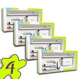 Conjunto 4 Kits Acessorio Banheiro 5 Peças Metal Cromado - Aladdin
