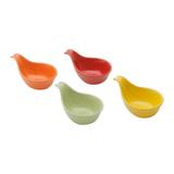 Conjunto 4 Petisqueiras de Porcelana Coloridas 12 cm - Rojemac