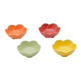 Conjunto 4 Petisqueiras de Porcelana Coloridas 9 cm - Rojemac