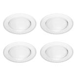 Conjunto 4 Sousplats De Cristal De Chumbo Pearl Clear 31,5x2cm - Wollff