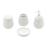 Conjunto 4Pc P/Banheiro De Cerâmica Classic Branco - 6849 - Lyor