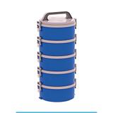 Conjunto 5 Marmitas Tekcor Soprano Térmica 1,5 Litros Azul