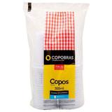 Conjunto 50 Copos Descartáveis 300ml Copobras Branco