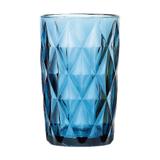 Conjunto 6 Copos Altos De Vidro Diamond Azul 330Ml - 6500 - Lyor