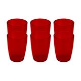 Conjunto 6 Copos Cozy 275 ml Vermelho Bold - Coza - Brinox