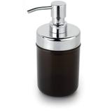 Conjunto 6 Dispenser Marrom âmbar Banheiro Tampa Aço Inox - Forma inox