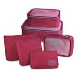 Conjunto 6 organizadores de malas Jacki Design Vinho