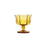 Conjunto 6 Peças Taça para Champanhe Cupe de Vidro Knot Amber 230ml Rojemac