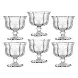 Conjunto 6 Peças Taça para Champanhe Cupe de Vidro Knot Clear 230ml Rojemac