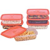 Conjunto 6 Potes Retangular 785ml Leve 6 e Pague 5 165/7 Sanremo