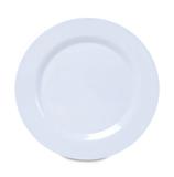 Conjunto 6 Prato Raso Redondo Branco Melamina 25cm - Sak