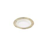 Conjunto 6 Pratos Fundos De Porcelana Super White Charme 23Cm - 8121 - Lyor