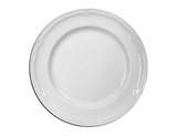 Conjunto 6 Pratos Raso Melamina Branco 27cm - Bestfer