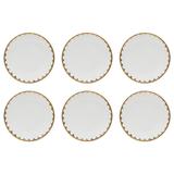 Conjunto 6 Pratos Rasos 19.5cm De Porcelana Egg Wolff