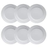 Conjunto 6 Pratos Rasos 26.5 X 3 Cm Branco Moinho Germer