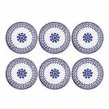 Conjunto 6 Pratos Rasos 26cm Floreal La Carreta Oxford