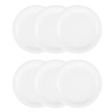 Conjunto 6 Pratos Rasos 27 cm Gourmet Branco - Oxford - Oxford sc