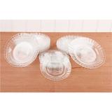 Conjunto 6 Pratos Rasos de Vidro Crystal Wheaton