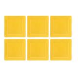 Conjunto 6 Pratos Rasos Nara Amarelo 2101 Oxford