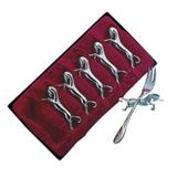 Conjunto 6 Suportes para Talheres 8cm Rojemac Prata