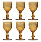 Conjunto 6 Taças Bico de Jaca Âmbar 255 ml - Dfs-ro