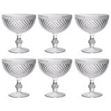 Conjunto 6 Taças De Sobremesa Bico De Jaca 380ml Acrílico - Ou