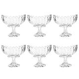Conjunto 6 Taças de Sobremesa de Cristal com Pé Geneva15,5X9,3X14,9cm - Wolff