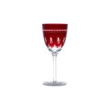 Conjunto 6 taças p/ água Luna vermelha 380ml - Lyor