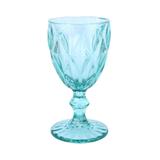 Conjunto 6 Taças P/Vinho De Vidro Diamond Azul Tiffany 210Ml - 66932 - Lyor