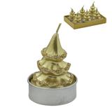 Conjunto 6 Velas Arvore de Natal 5cm Espressione Christmas
