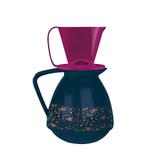 Conjunto Amábile Bule E Suporte Para Coador De Café Azul Marinho - Mor