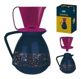 Conjunto Amábile Marinho Bule 650ml Suporte Coador Café Chá - Mor