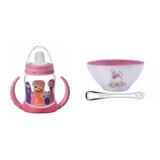 Conjunto Aparelho de Jantar Infantil e Copo Tramontina 424632 Rosa