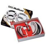 Conjunto Baixelas Multiuso 6 Peças Golden inox