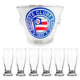 Conjunto balde de gelo bahia e copos munich cerveja 200ml - Predileta