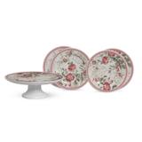 Conjunto bolo cafe paris 5 peças rosa - Scalla cerâmica